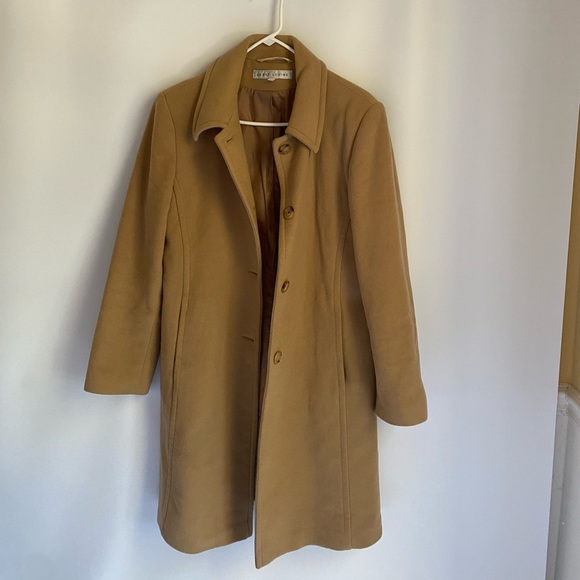 Larry Levine Jackets & Blazers - Larry Levine Nude camel beige wool coat size large